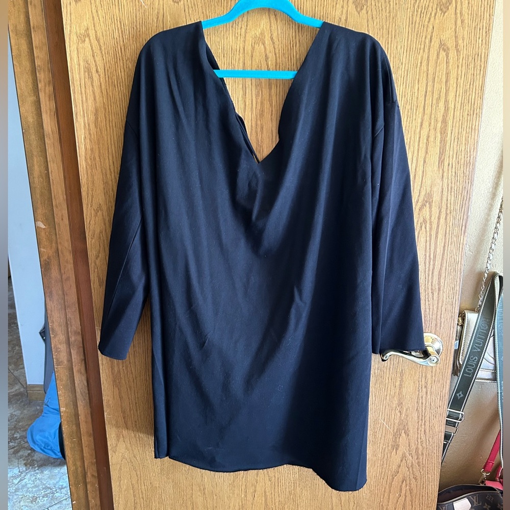 ASOS CURVE OFF THE SHOULDER BLACK DRESS NWT